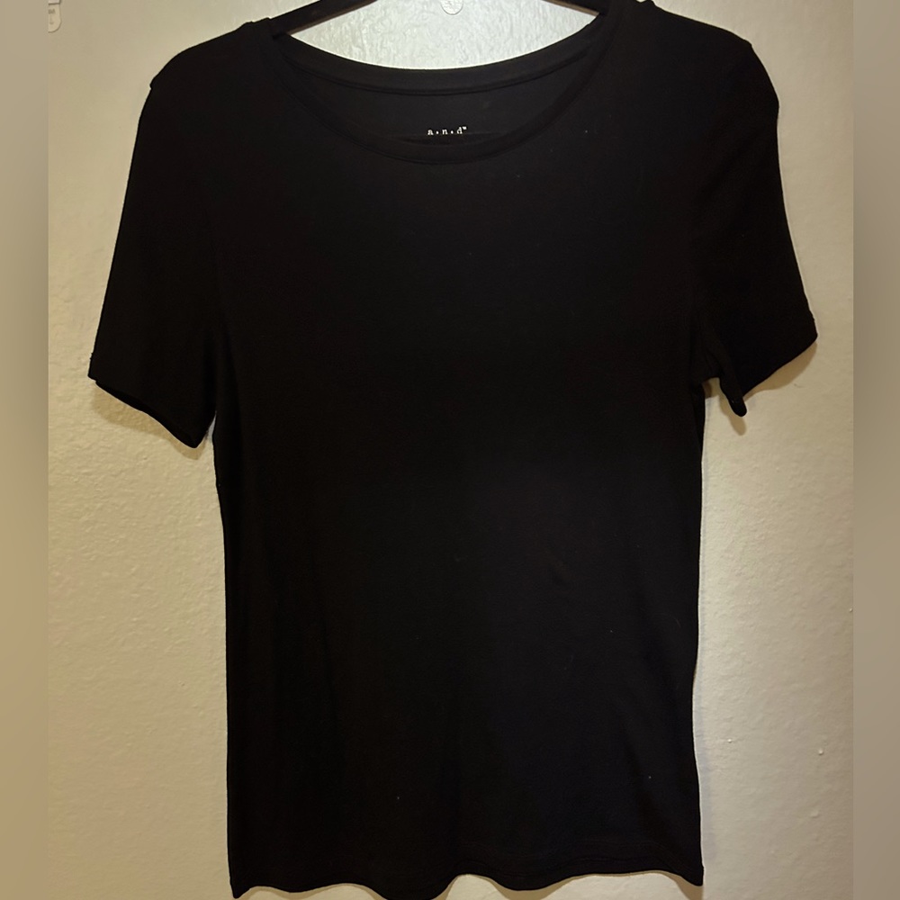 A NEW DAY Women’s Short Sleeve T-Shirt, Black Size Medium